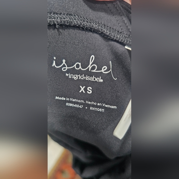 Ingrid+Isabel Maternity Womens Active Comfort High Gloss Leggings Black Size XS - Picture 6 of 10